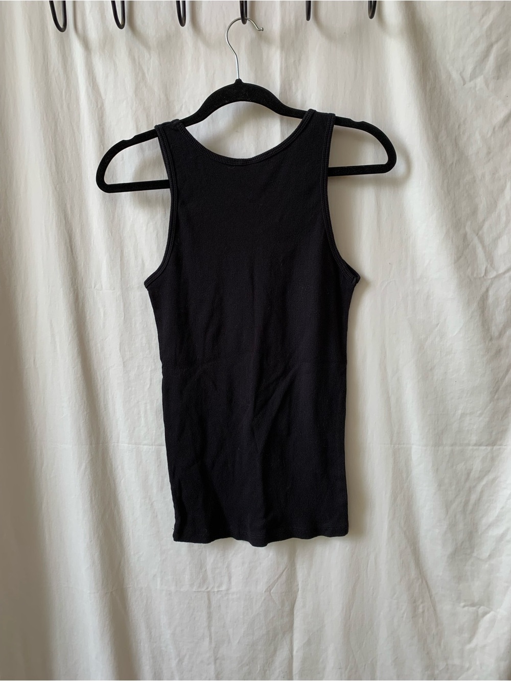 Cowgirl Rusty Spur Saloon Black Rhinestone Logo Tank - Picture 3 of 5